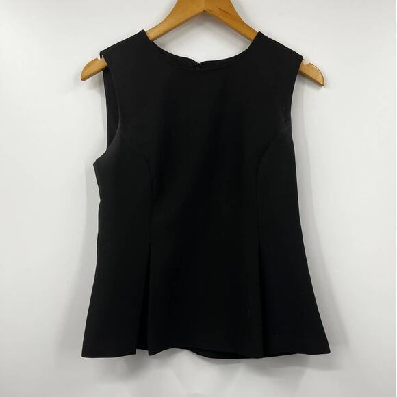 Diane Von Furstenberg Women's Back Zip Lightweight Tank Sleeveless Black Size 6 - Picture 1 of 5